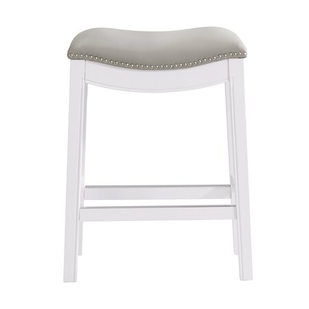 Alaterre Furniture Williston Counter Height Stool, White ANWL03PDC